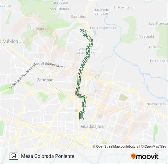 T15/C01 - MESA Bus Line Map