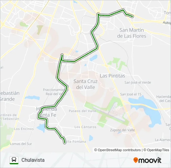 C41 - VALLE DE TEJEDA Bus Line Map
