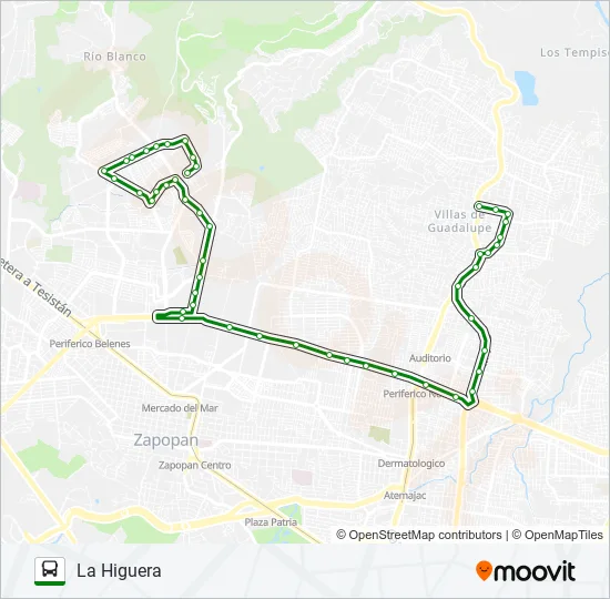 C43 - TREN Bus Line Map