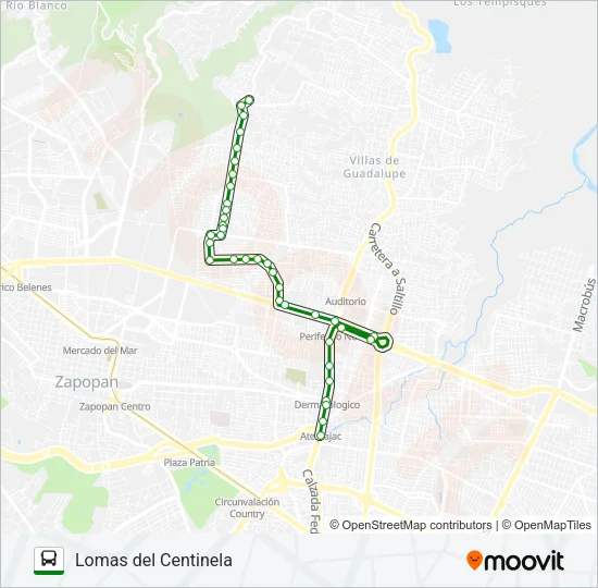 C45 - CINCO ESQUINAS Bus Line Map