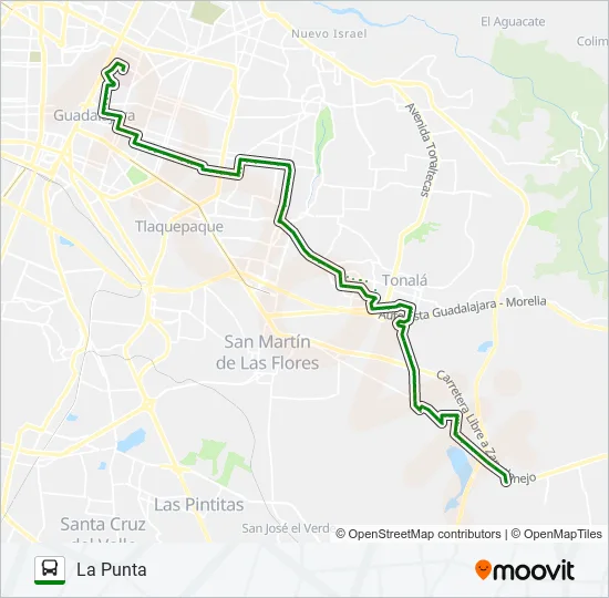 C39 - LA PUNTA Bus Line Map