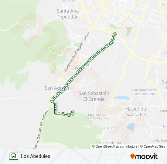 T22/C02 Bus Line Map