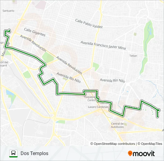 Mapa de C31 (616) de autobús