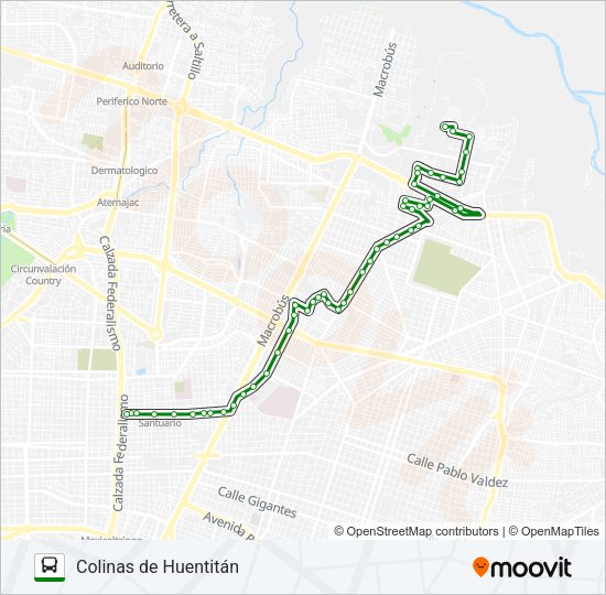 Mapa de C23 de autobús