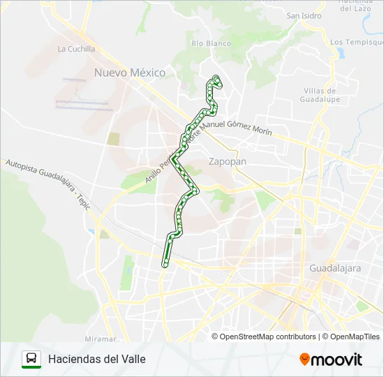 C43 - ANDARES Bus Line Map