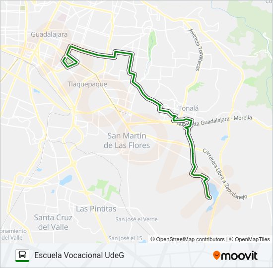 C38 - CUT VOCA Bus Line Map
