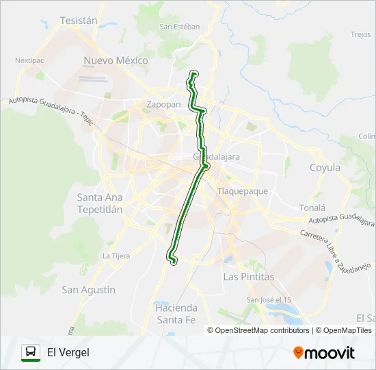 T14-B/C01 (50-B) Bus Line Map