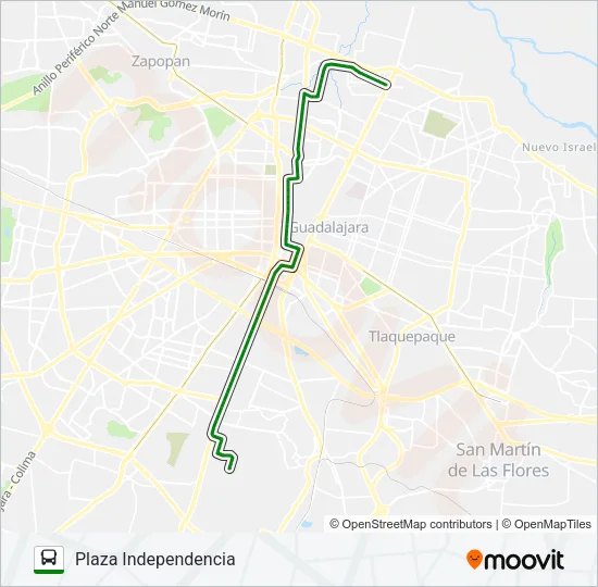 T14-A/C02 - FCO. I. MADERO Bus Line Map