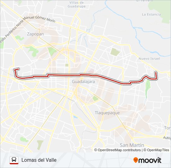 Mapa de T06-V2 de autobús