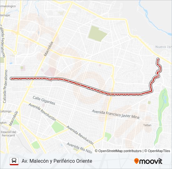 Mapa de T06-V3 de autobús
