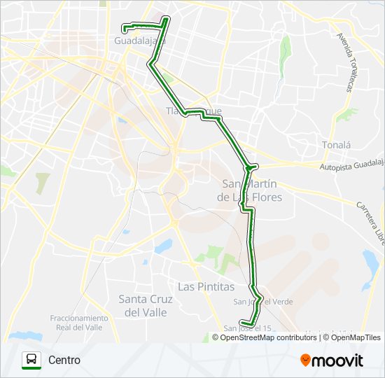 Mapa de C97-V1 de autobús