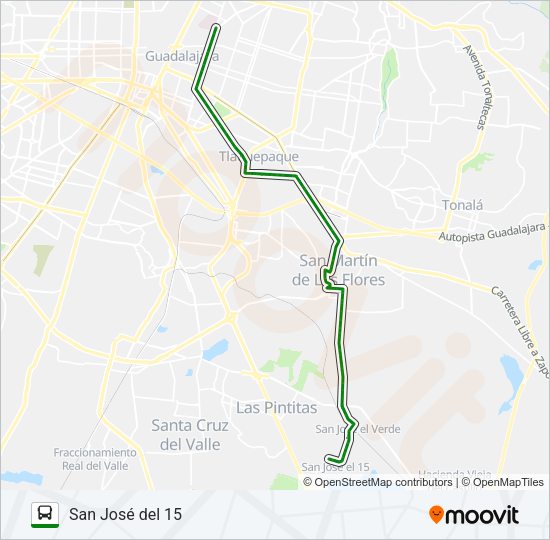Mapa de C97-V1 de autobús