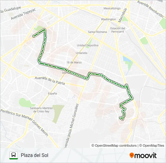 C49 - TOPACIO Bus Line Map