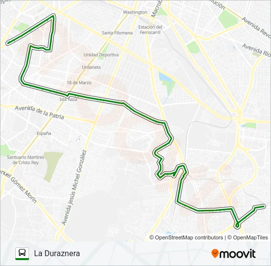 C49 - ARBOLEDAS Bus Line Map