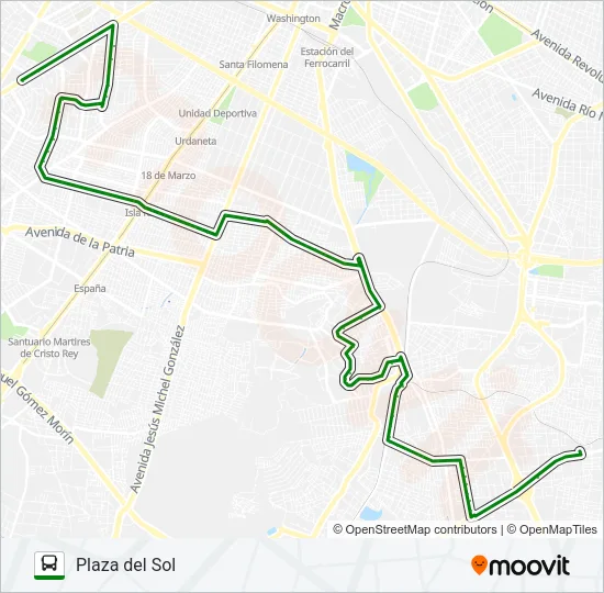 C49 - ARBOLEDAS Bus Line Map