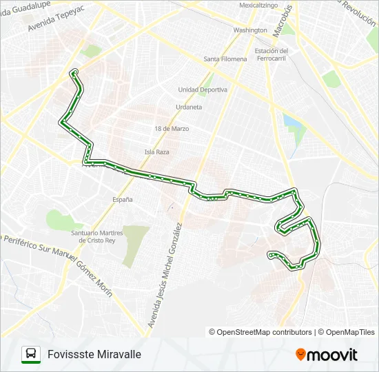Mapa de C51 - CONCHITAS de autobús