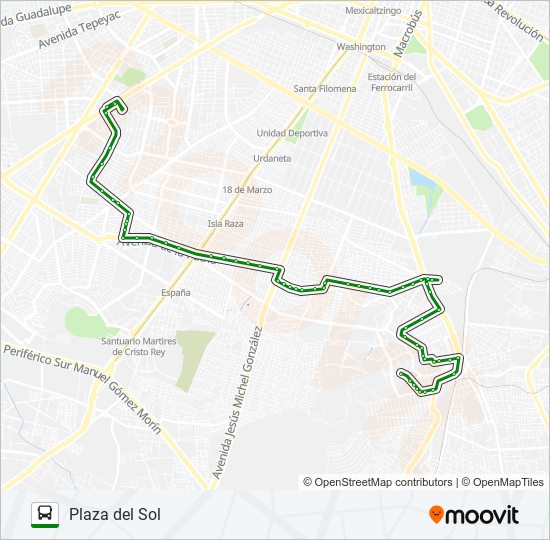 Mapa de C51 - CONCHITAS de autobús