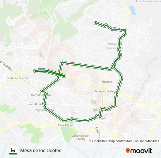 Mapa de C81 - BATÁN MESA de autobús