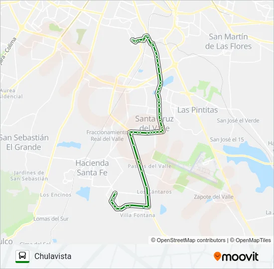 C50 - LOMAS DEL MIRADOR Bus Line Map