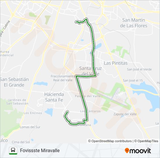 C50 - LOMAS DEL MIRADOR Bus Line Map