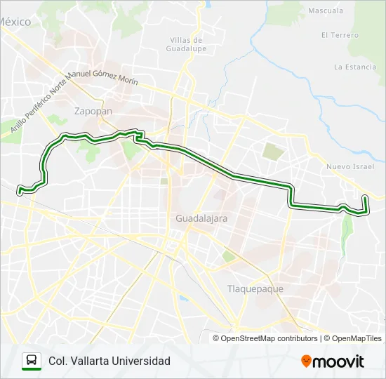 C71 - COL. JALISCO Bus Line Map