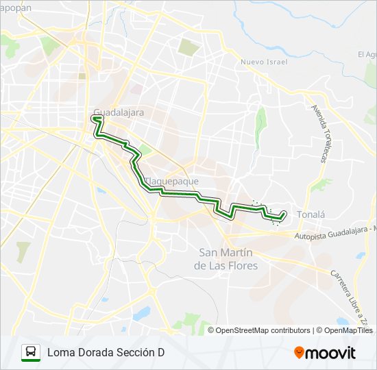 Mapa de C31 de autobús