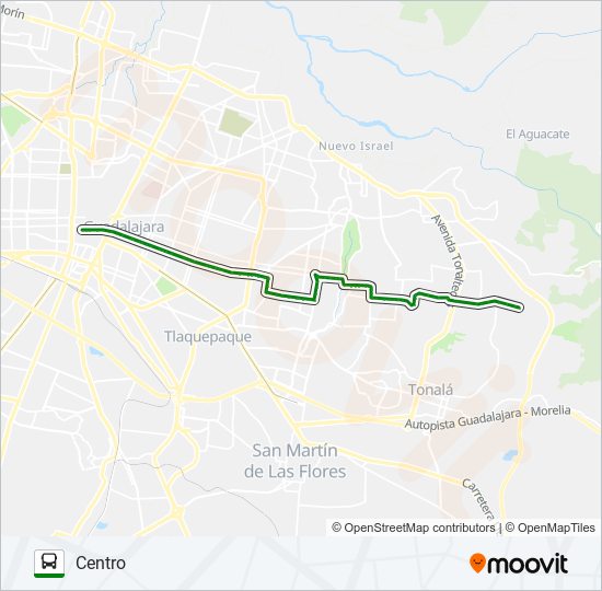 Mapa de C02 de autobús