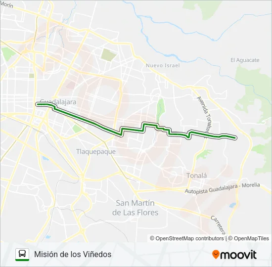 Mapa de C02 de autobús