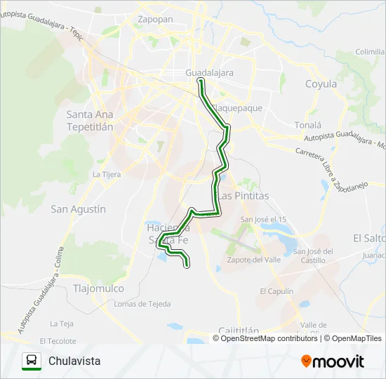 C67 - ROJA Bus Line Map