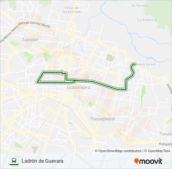 Mapa de T14-B/C119 - SAN FELIPE de autobús