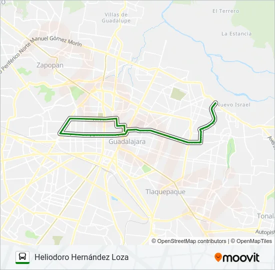 T14-B/C119 - JESÚS GARCÍA Bus Line Map