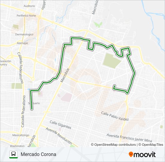 C21 - CBTIS Bus Line Map