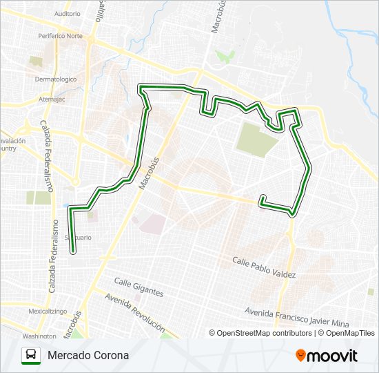 Mapa de C16 - EUTIMIO PINZÓN de autobús