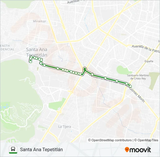 T22-V5 Bus Line Map