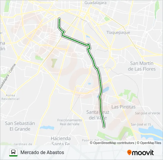 C03 - QUINTAS DEL VALLE Bus Line Map