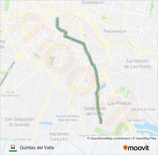 C03 - QUINTAS DEL VALLE Bus Line Map
