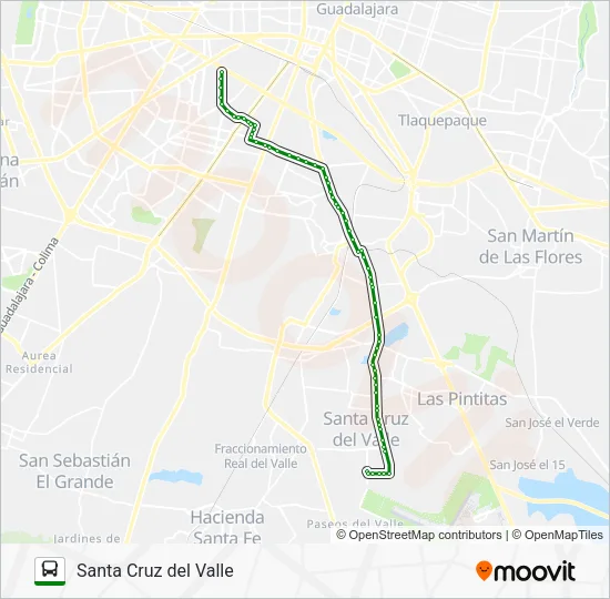 C03 - QUINTAS DEL VALLE Bus Line Map