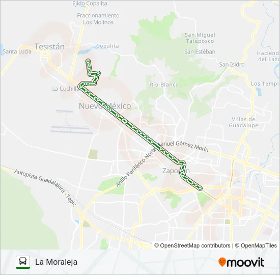 T16-B/C05 - VILLAS Bus Line Map