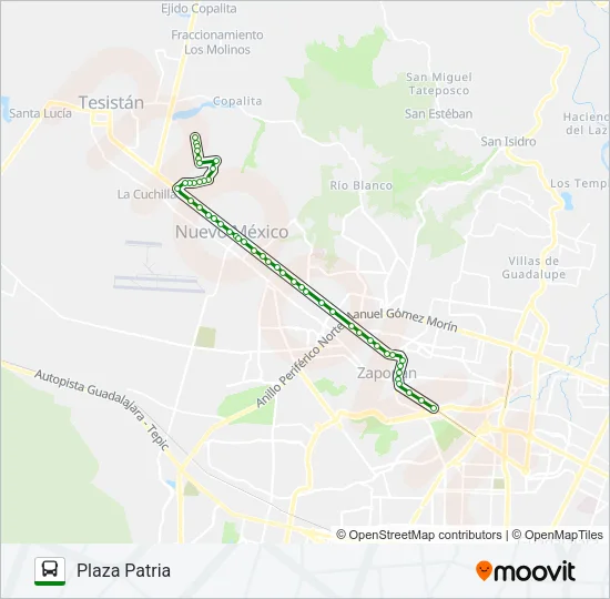 T16-B/C05 - VILLAS Bus Line Map