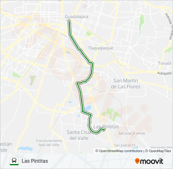 C47 - PANTEÓN Bus Line Map