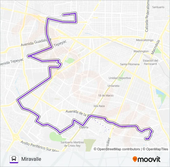 C70 Bus Line Map