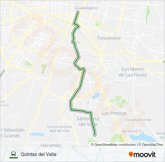 Mapa de C118 de autobús