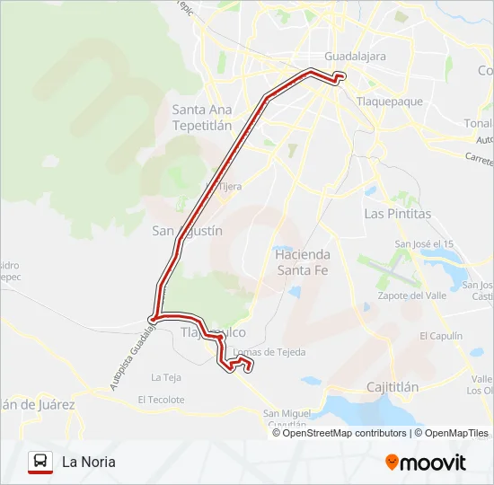 Mapa de C130 de autobús