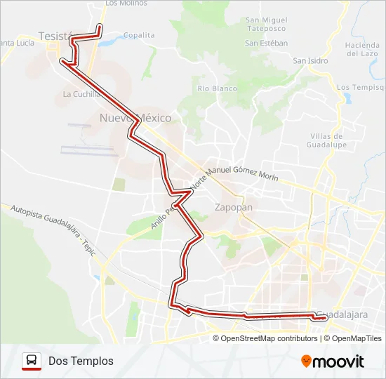 C140 (710) Bus Line Map
