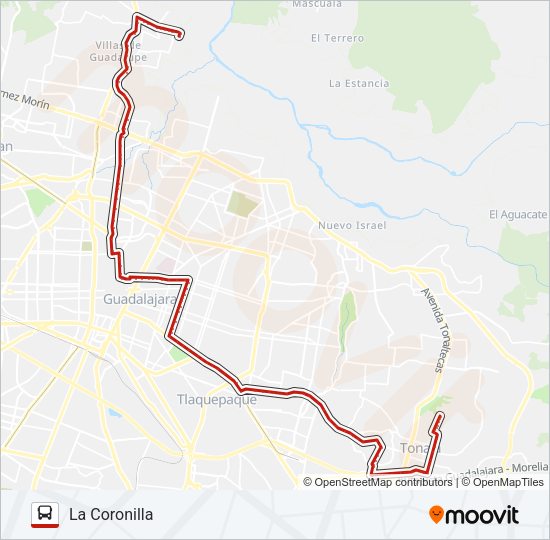 Mapa de T15 - HOSPITAL CIVIL de autobús
