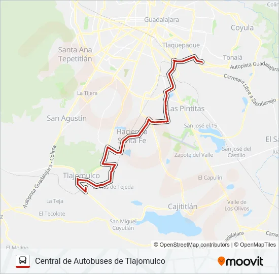 C102 Bus Line Map