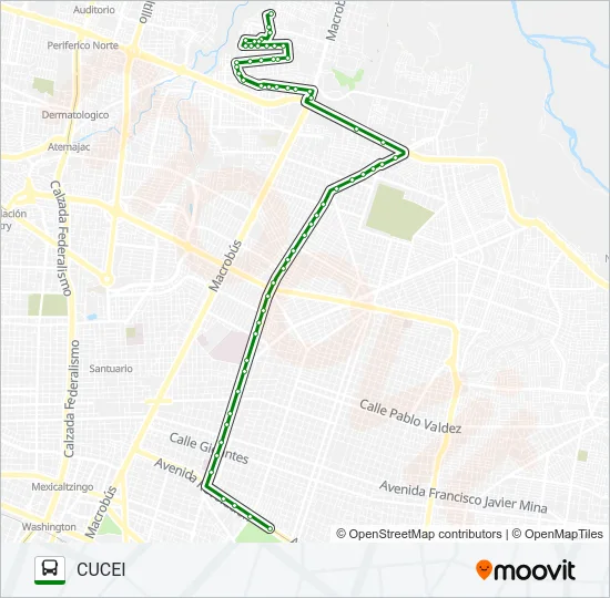 Mapa de C24 (207) de autobús
