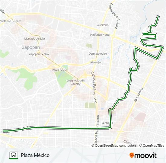 C107 (110-A) Bus Line Map
