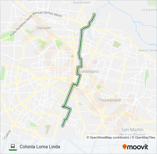 Mapa de T14-B/C02 de autobús