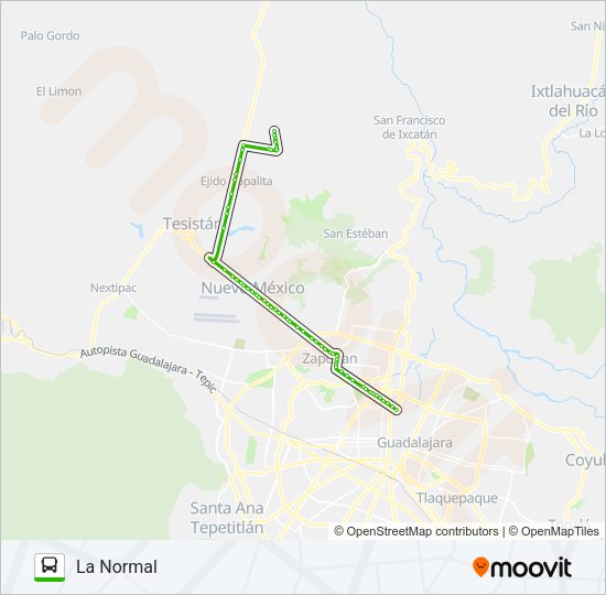 Mapa de T16-A/C01 de autobús